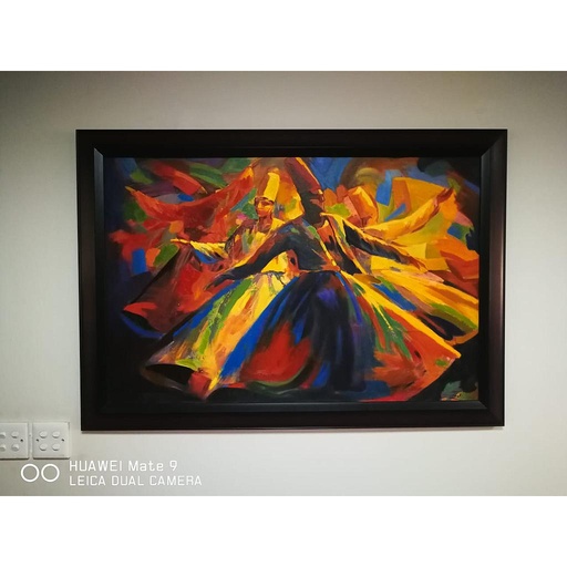 [PK5259-AR-OIL-015286] Whirling Dervish Painting