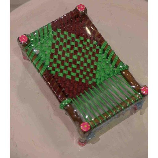 [PK0830-HM-SCL-015508] Charpai Miniature 