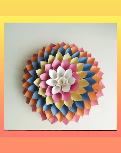 [PK5232-HM-WLH-015564] Lotus paper wall hanging