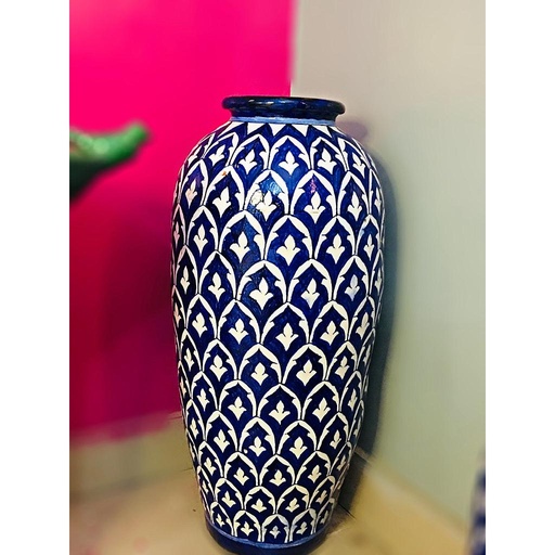 [PK5648-HM-VAS-016267] Blue White Vase