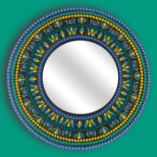 [PK5671-AR-ACR-016278] Dot Mandala Mirror