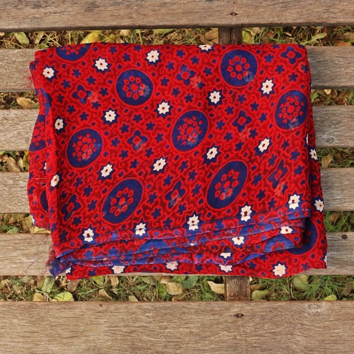 [PK0013-CW-UNS-001769] Ajrak Riley / Shirt Piece