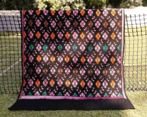 [PK3037-CW-SCF-017146] Embroidered Phulkari Shawl         