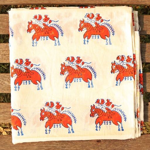 [PK0013-CW-UNS-001821] Ajrak Riley / Shirt Piece