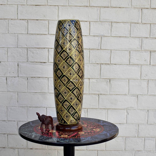 [PK1918-HM-LMP-19465] Hand Painted Camel Skin Lamp