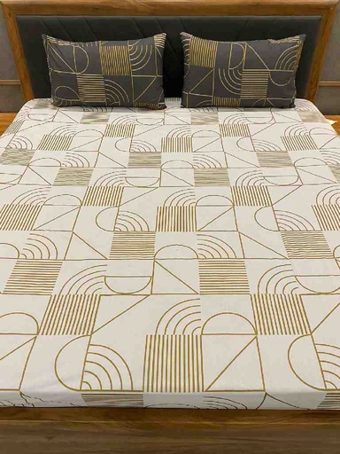 [PK4383-HM-BDC-022903] Glitter Print Cotton Bedsheets