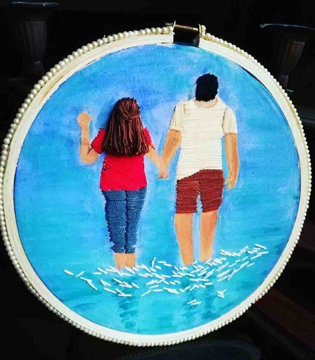 [PK4905-CF-ART-023524] Decorative Embroided Hoop