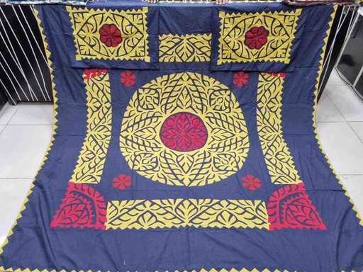 [PK7775-CW-UNS-024011] Applique Bedsheet