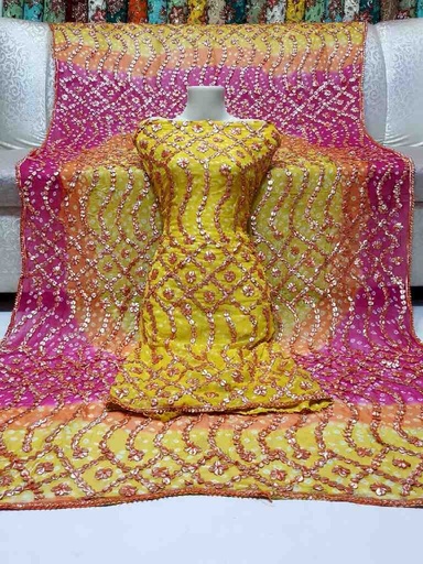 [PK7775-CW-UNS-024036] Gotta Jaal & Chunri (2-Piece)