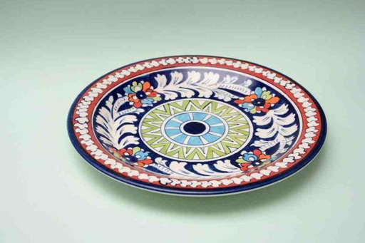 [PK0023-CF-BPO-025539] Blue Pottery Dinner Plate