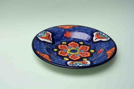 [PK0023-CF-BPO-025552] Blue Pottery Dinner Plate