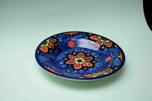 [PK0023-CF-BPO-025559] Blue Pottery Dinner Plate