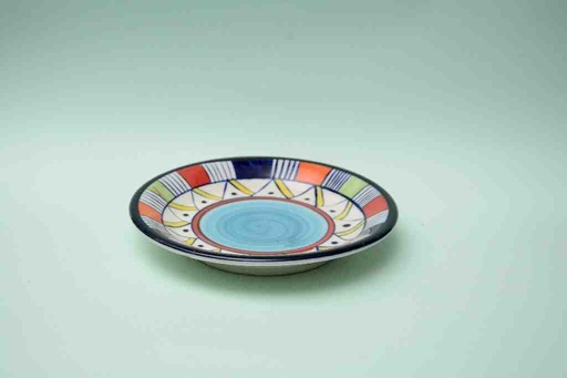 [PK0023-CF-BPO-025568] Blue Pottery Quarter Plate