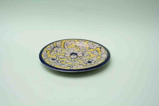 [PK0023-CF-BPO-025587] Blue Pottery Saucer Plate