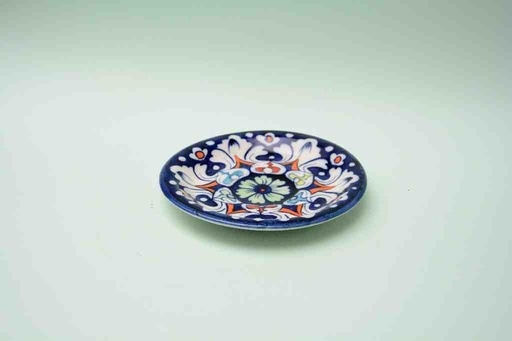 [PK0023-CF-BPO-025588] Blue Pottery Saucer Plate