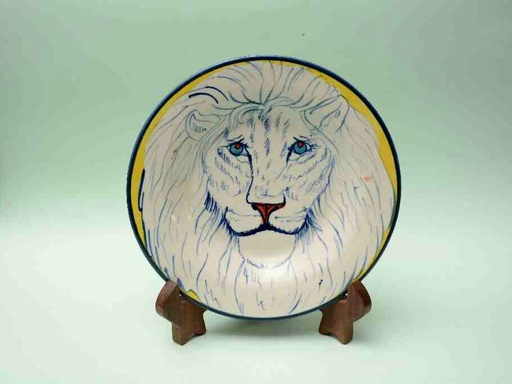 [PK0023-CF-BPO-025678] Blue Pottery Decorative Art Plate