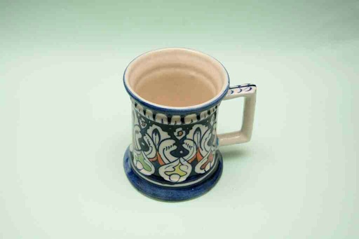 [PK0023-CF-BPO-025683] Blue Pottery Mug