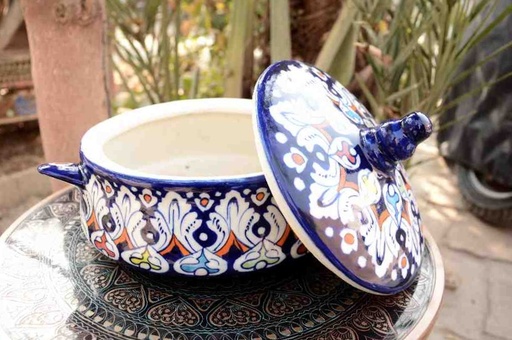 [PK0023-CF-BPO-025689] Blue Pottery Handi.