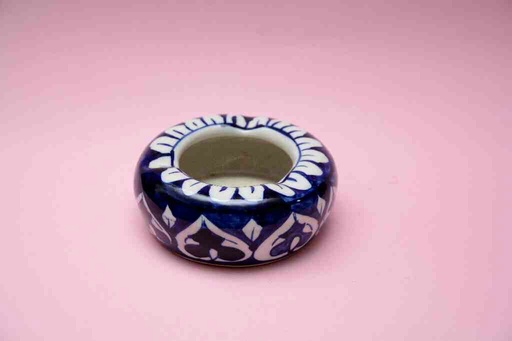 [PK0023-CF-BPO-025694] Blue Pottery Ash Tray