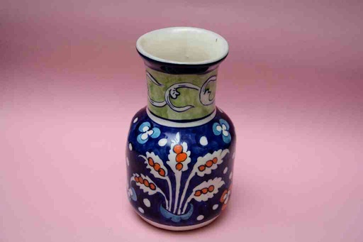 [PK0023-HM-VAS-025717] Blue Pottery Medium Flower Vase