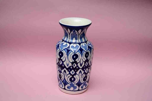 [PK0023-HM-VAS-025732] Blue Pottery Medium Flower Vase