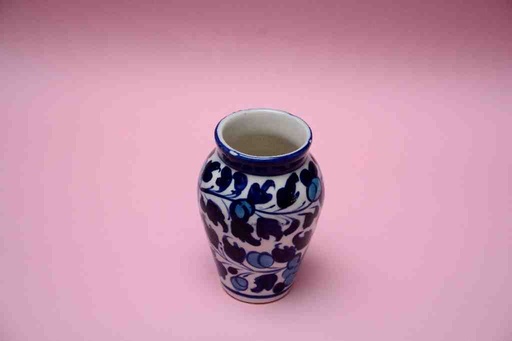 [PK0023-HM-VAS-025773] Blue Pottery Small Flower Vase