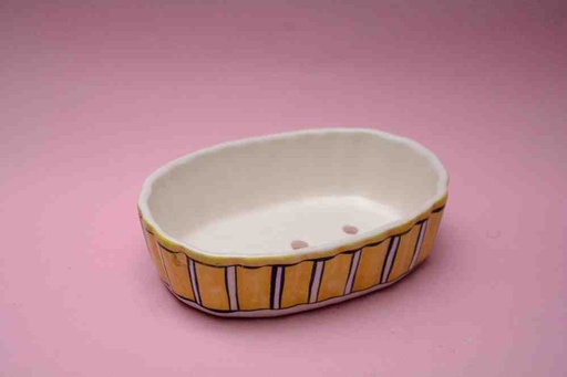 [PK0023-CF-BPO-025812] Blue Pottery Soap Dish