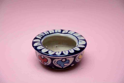 [PK0023-CF-BPO-025878] Blue Pottery Ash Tray