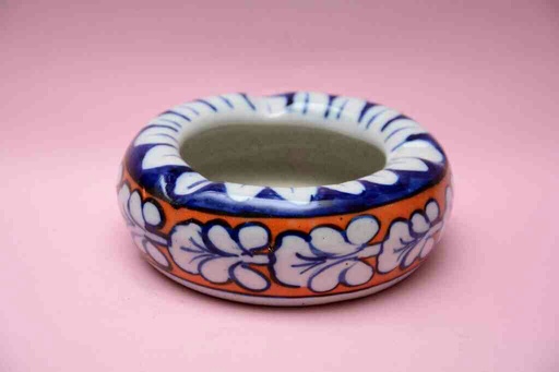 [PK0023-CF-BPO-025883] Blue Pottery Ash Tray