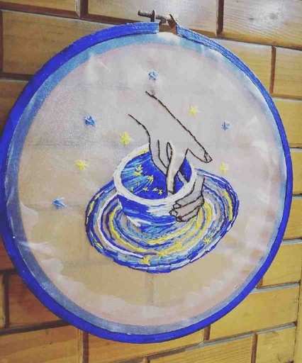 [PK4905-CF-ART-025953] Decorative Embroided Hoop