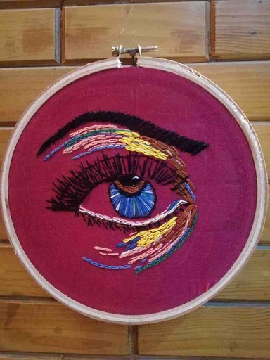 [PK4905-CF-ART-025955] Decorative Embroided Hoop