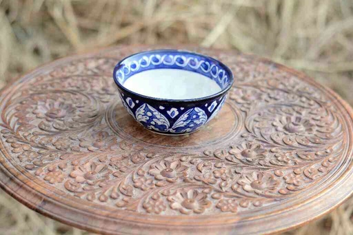 [PK0363-CF-BPO-026163] Blue Pottery Deep Bowl