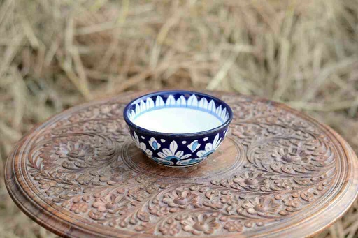 [PK0363-CF-BPO-026172] Blue Pottery Deep Bowl