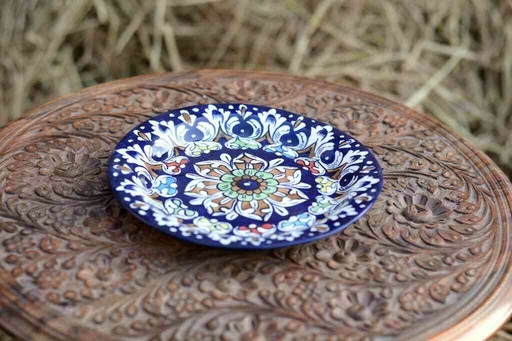 [PK0363-CF-BPO-026264] Blue Pottery Half Plate