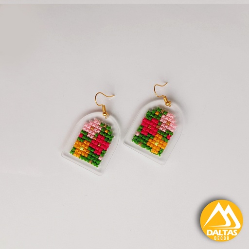 [PK5426-JW-EAR-027536] Earrings Embroidered