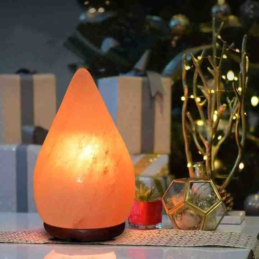 [PK8146-HM-LMP-027829] Himalayan Salt Lamp Rain Drop Shape