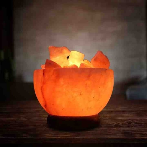[PK8146-HM-LMP-027830] Himalayan Pink Salt Lamp (Bowl shape)