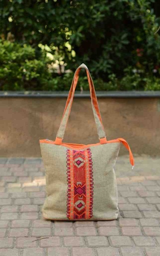 [PK5848-BG-SHO-027952] Hazara Traditional Embroidered Shoulder Bag