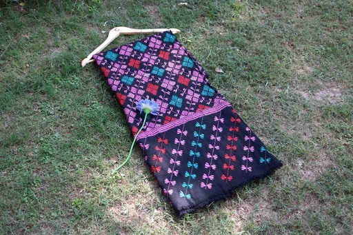 [PK3778-AR-DRW-028706] Embroidered Phulkari Shawl