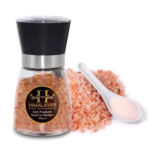 [PK8146-HM-DCR-029193] Grinder Bottle with Himalayan Pink Salt Granular (Small Size)