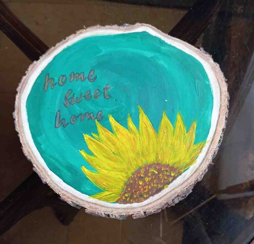 [PK4905-HM-WLH-029988] Hand-painted wood log