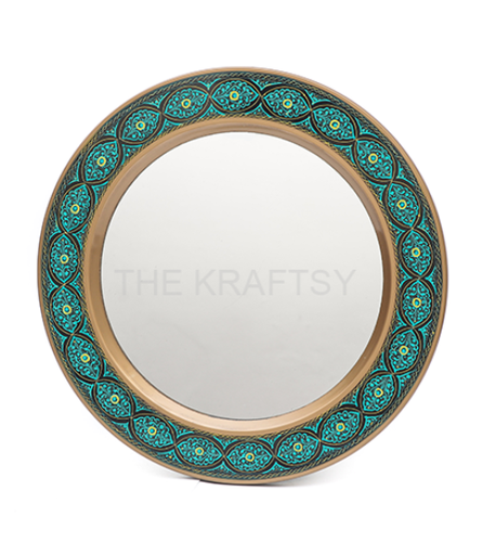 [PK9632-HM-WLH-030189] Artisan Turquoise Mirror