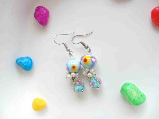 Ceramic beads earrings 