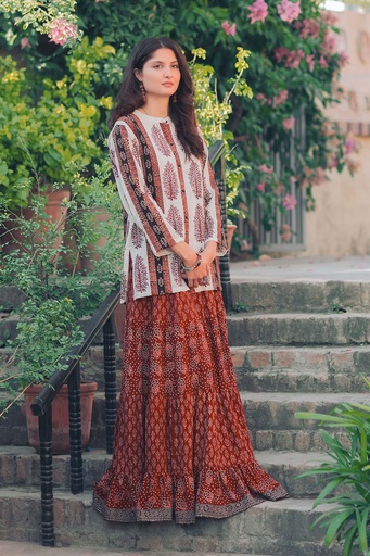 [6-AJRAK-24] AJRAK BLOCKPRINT KURTI