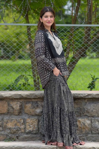 [13-sk-25] Ajrak Skirt