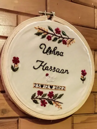 Embroidered hoop