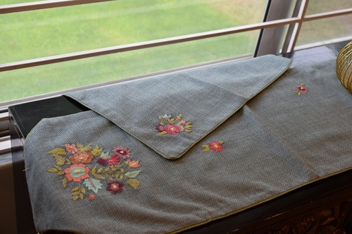 [VC-EG-DS-24] DS-24 Blue Jute Dining Set