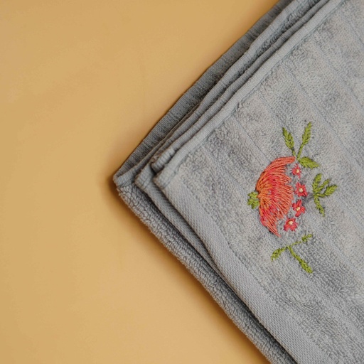 [VC-EG-T-11] T-11 Light Grey Towels Set of 2