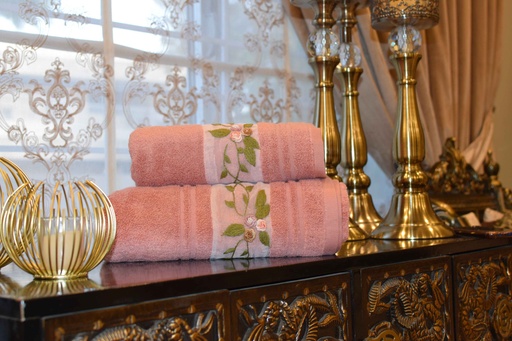 [VC-EG-T-12] T-12 Pink Towels Set of 2