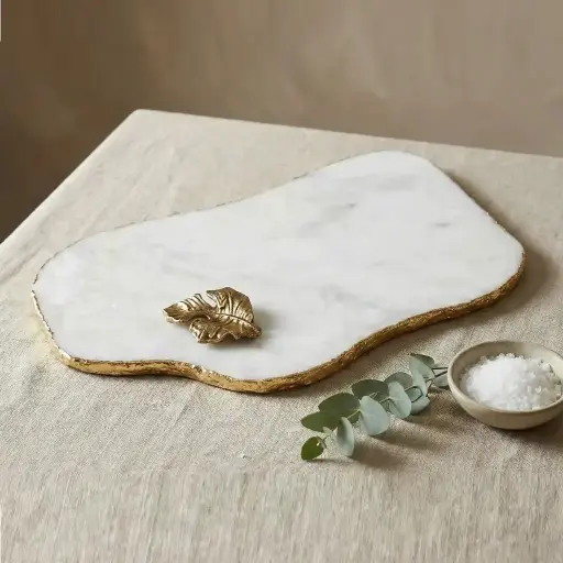 [VC-RAKH-MP-AB-10105] Abstract Platter – White